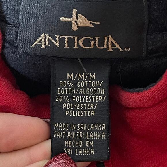 MLB Los Angeles Angels Antigua Quarter Zip Pullover Sweatshirt Red Size Medium - Picture 4 of 4